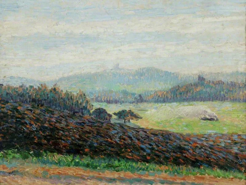 1874-Félix Pissarro - Il falò